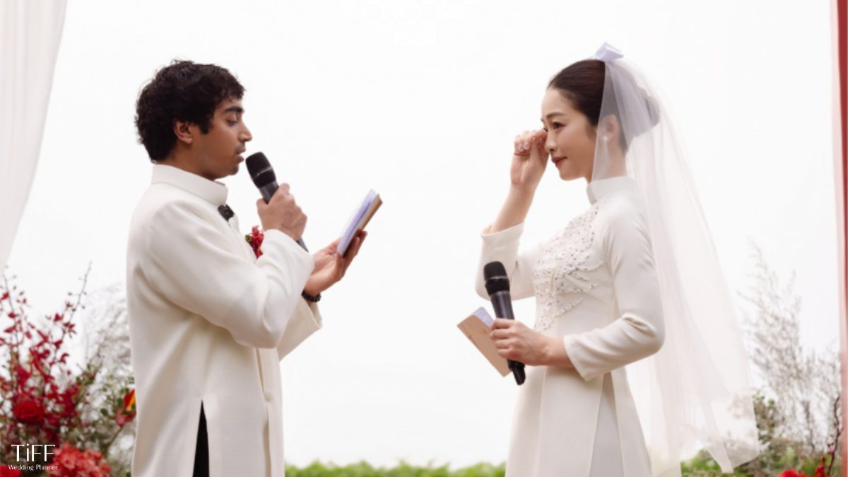 Kết thúc wedding vow bằng một lời nhắn gửi tới tương lai. (Ảnh:TIFF.vn)