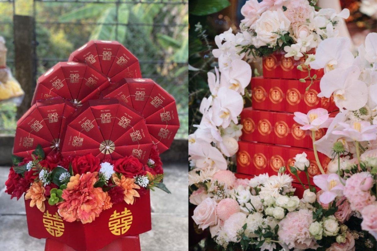 Tráp bánh phu thê (Ảnh: sưu tầm)