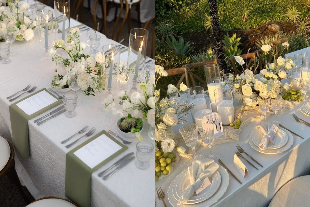 Bàn tiệc chính trang trí Destination Wedding (Ảnh: sưu tầm)