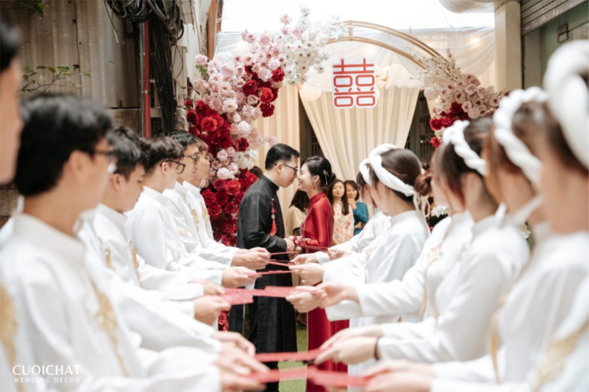 Trang trí tone đỏ - be, kết hợp hài hòa giữa sự ấm áp và sang trọng (Ảnh: TIFF.vn)
