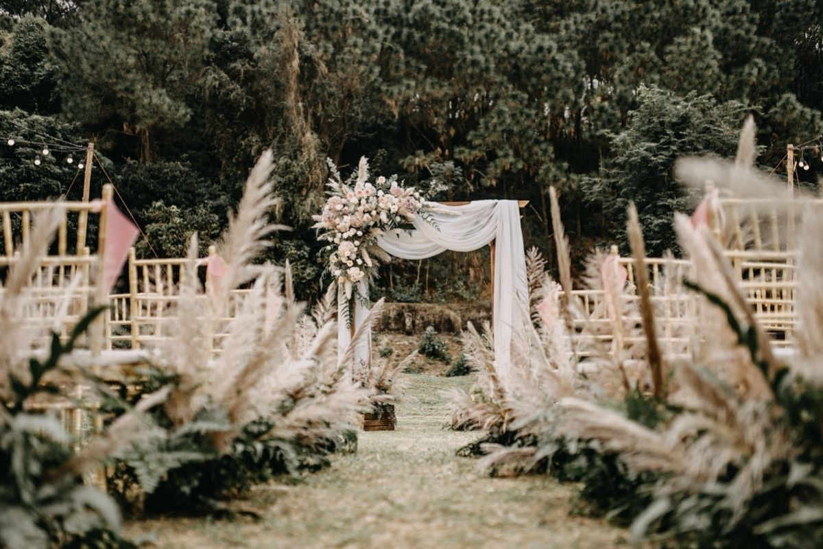 Ý tưởng trang trí tiệc cưới phong cách Boho Chic (Ảnh: Sưu tầm)