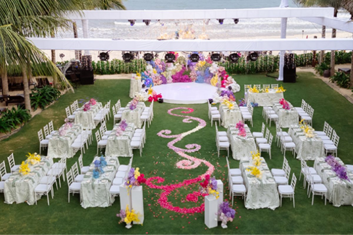 Lễ cưới phong cách Đông Dương tại The Anam Resort. (Ảnh: Sưu tầm)