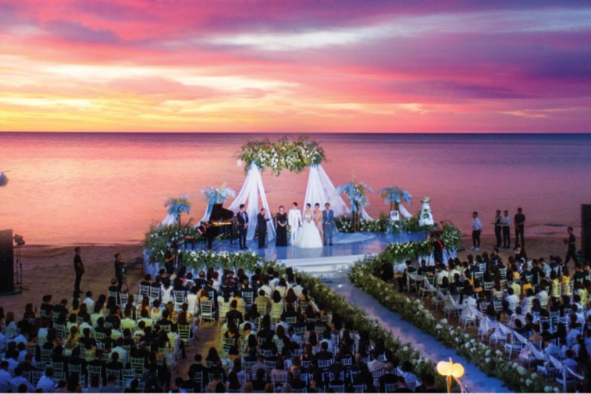 Không gian tiệc cưới quy mô lớn tại Vinpearl Resort & Spa Phu Quoc (Ảnh: Sưu tầm) 
