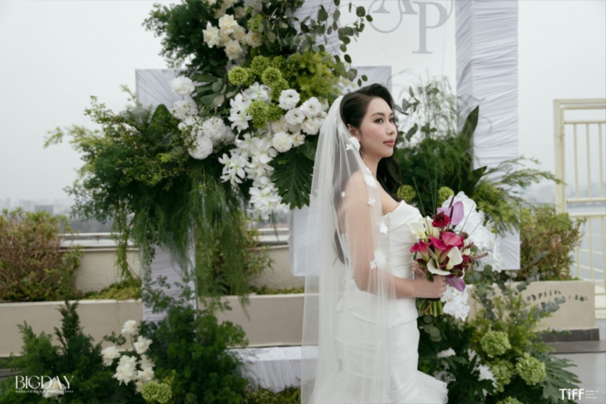 Lễ cưới Linh Phương & Alex tại Pan Pacific với concept Forest Dream phủ xanh thiên nhiên. (Ảnh: TIFF.vn) 
