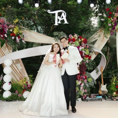mẫu trang trí tiệc cưới ngoài trời tại khách sạn Lotte Hotel Saigon