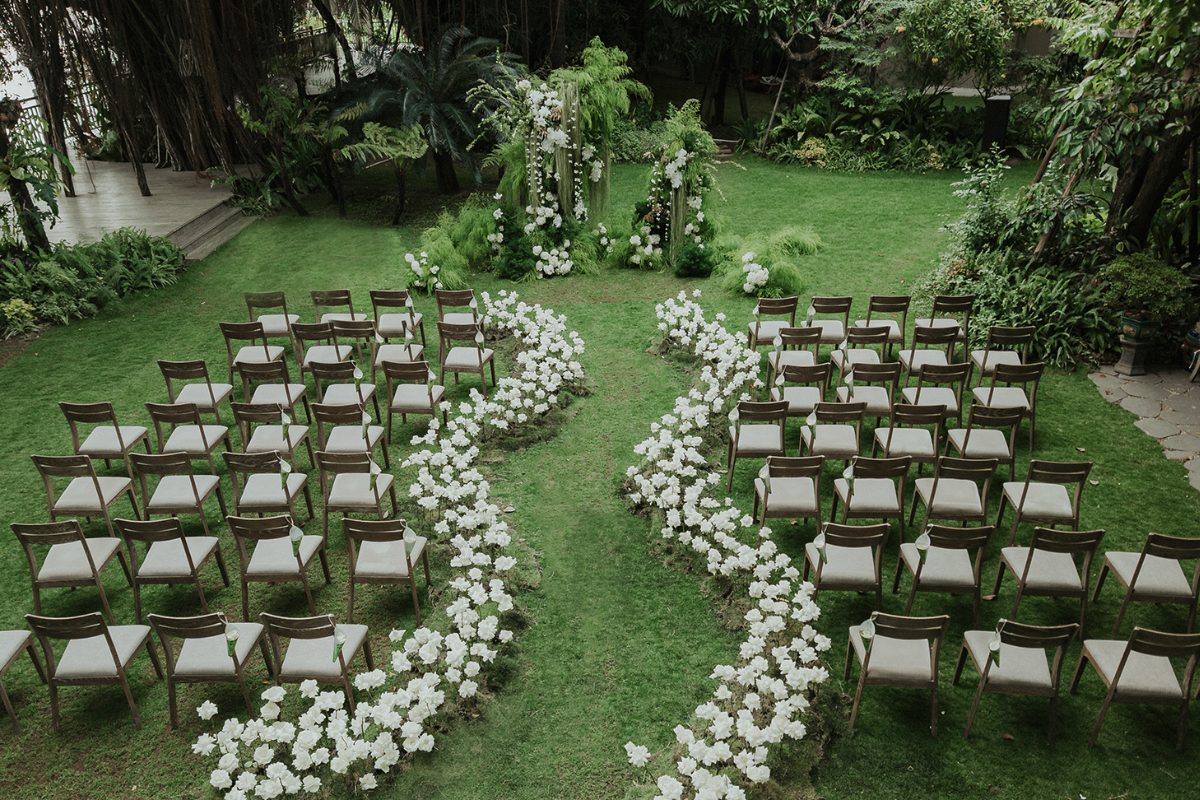 Không gian tổ chức tiệc cưới ngoài trời ở An Lâm Villa (Ảnh: sưu tầm)