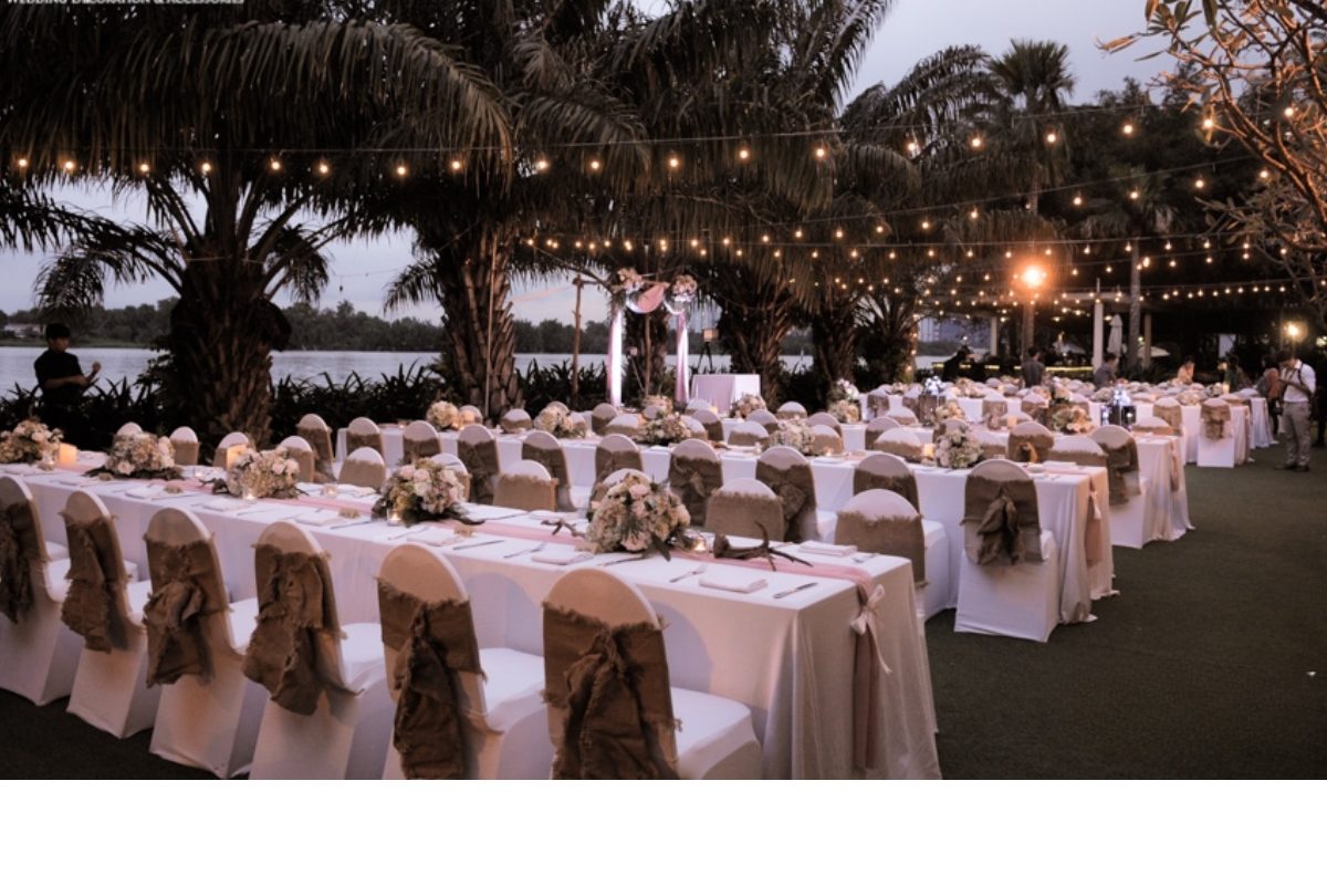 Không gian tổ chức tiệc cưới ở Thảo Điền Village (Ảnh: sưu tầm)