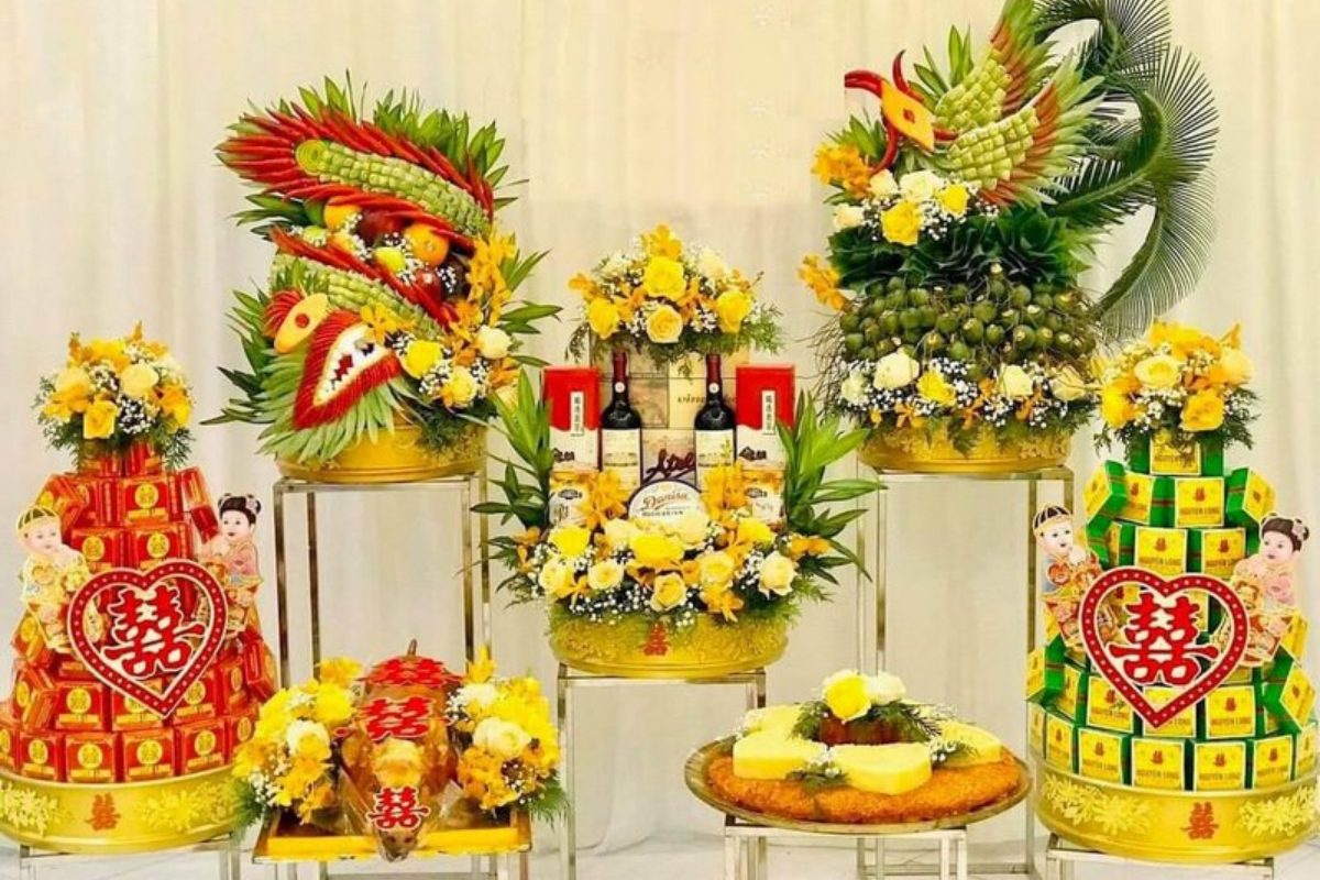 Cưới hỏi vip 17 Hàng Lược cung cấp đa dạng các lựa chọn về tráp ăn hỏi chất lượng (Ảnh: sưu tầm)