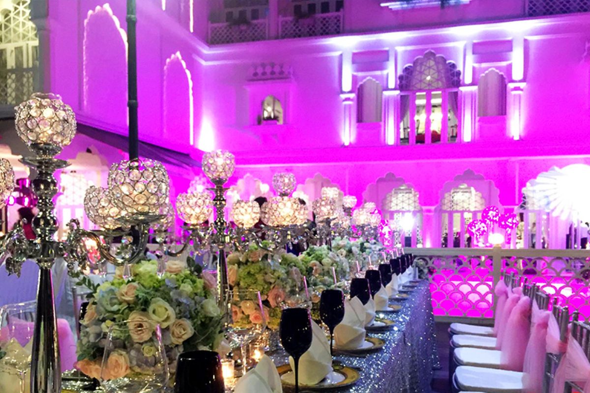 Không gian tổ chức tiệc cưới ở Khu hồ bơi tại  Nhà hàng Tajmasago (Ảnh: sưu tầm)