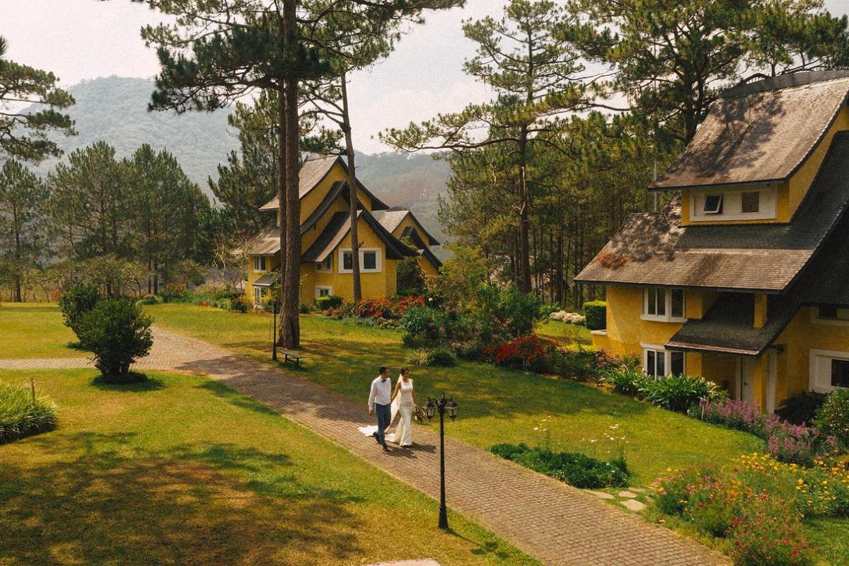 Bình An Village Đà Lạt không gian cưới riêng tư đẳng cấp (Ảnh: Sưu tầm)