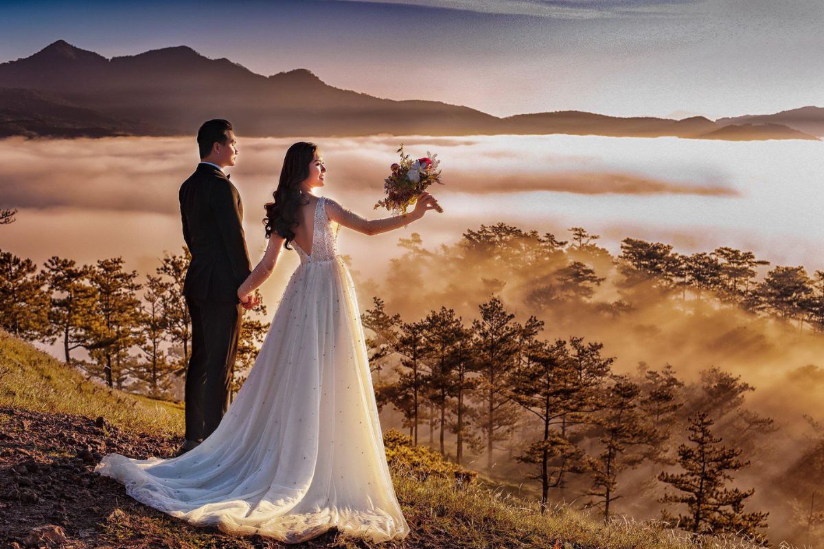 Đà Lạt là lựa chọn lý tưởng cho lễ cưới ngập tràn không khí lãng mạn (Ảnh: Sưu tầm)