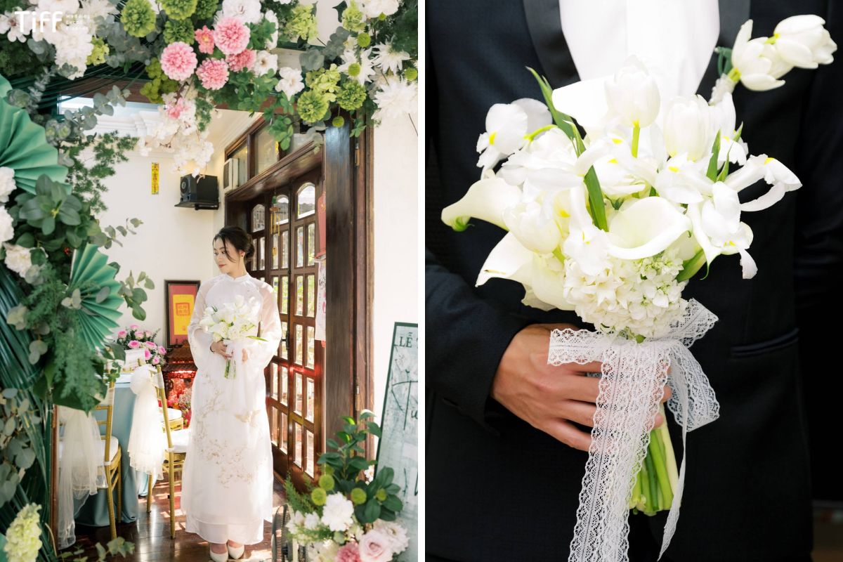 Thiết kế cổng hoa nhẹ nhàng, tinh tế và trang nhã (Ảnh: TIFF)