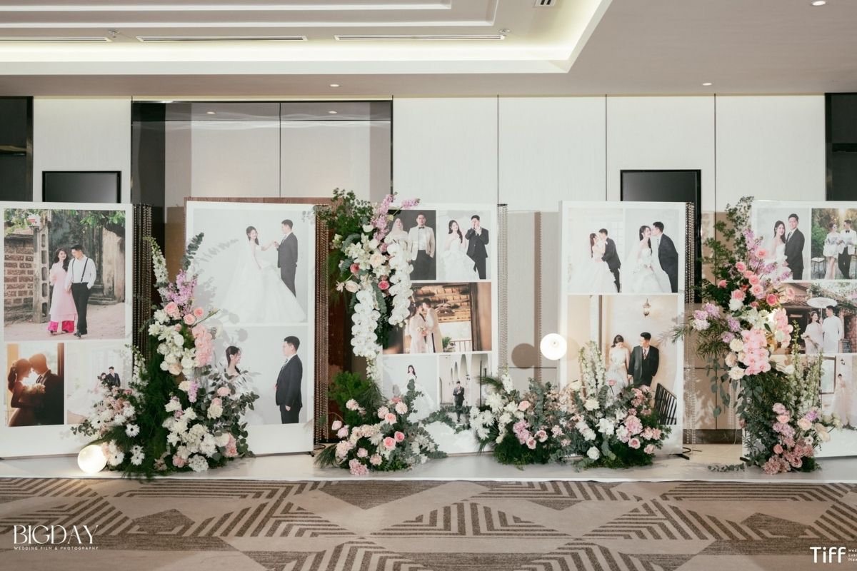 Gallery được thiết kế và thi công bởi TIFF Wedding Planner tại khách sạn Sheraton Hanoi (ẢNH: TIFF.vn)