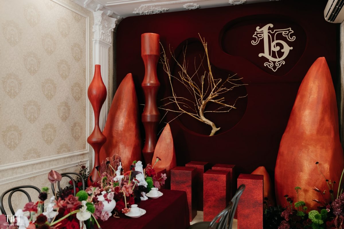 Trang trí tiệc cưới tư gia phong cách Luxury. (ẢNH: TIFF.vn)