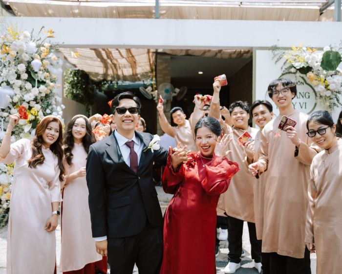 Trang trí tư gia cưới Đăng & Vi tại Sài Gòn