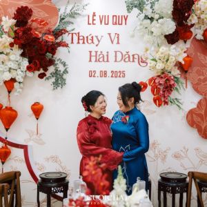 Trang trí tư gia cưới Vi & Đăng tại Sài Gòn