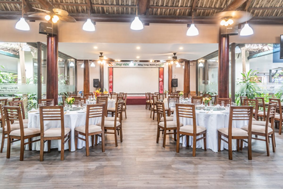 Khu vực tiệc cưới tại Tổ Hợp Công Viên Nhỏ. (Ảnh: Sưu tầm) 