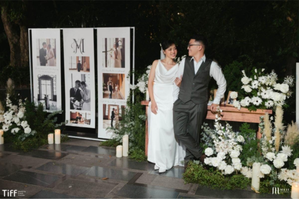 Sân nội khu ngoài trời tại Sheraton Hanoi West cho tiệc cưới phong cách garden wedding. (Ảnh: TIFF.vn) 