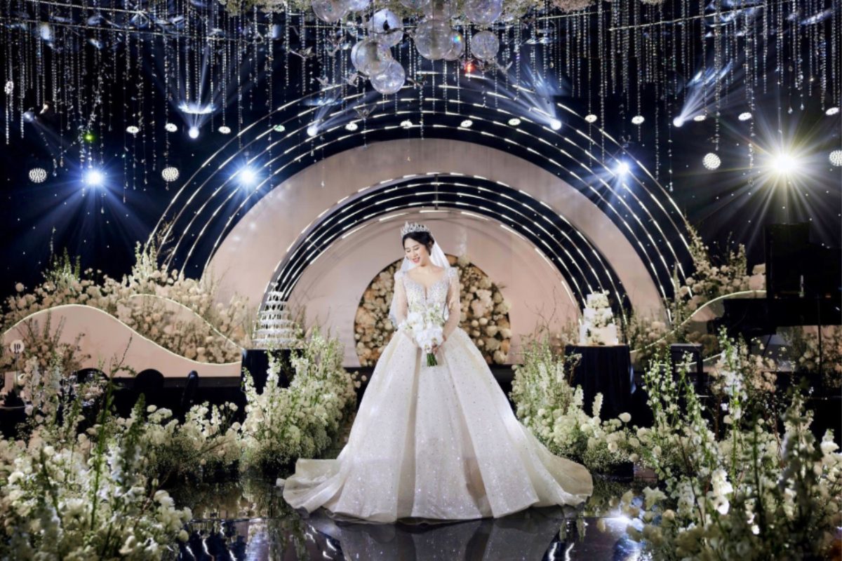 Set-up tiệc cưới phong cách luxury tại InterContinental Landmark 72.(Ảnh: Sưu tầm)