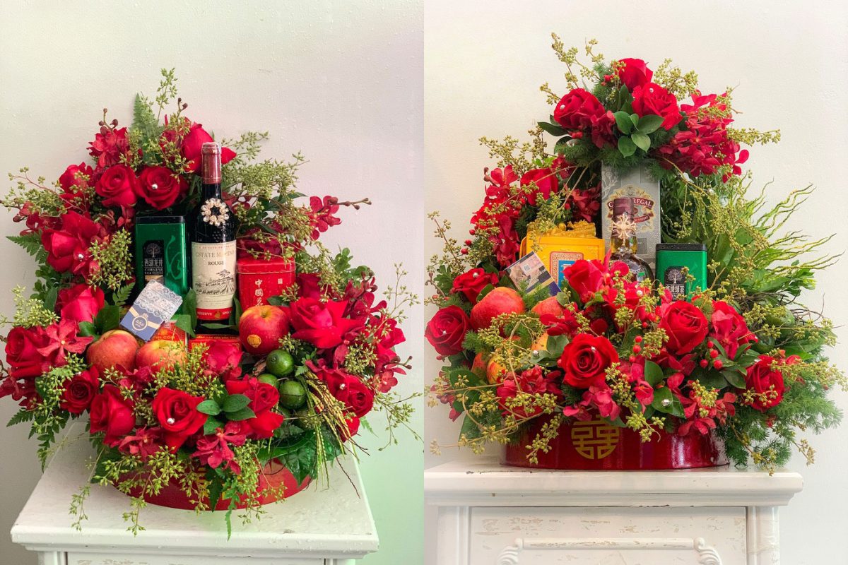 Tráp dạm ngõ đẹp mắt từ Cưới hỏi Song Huyền (Ảnh: sưu tầm)