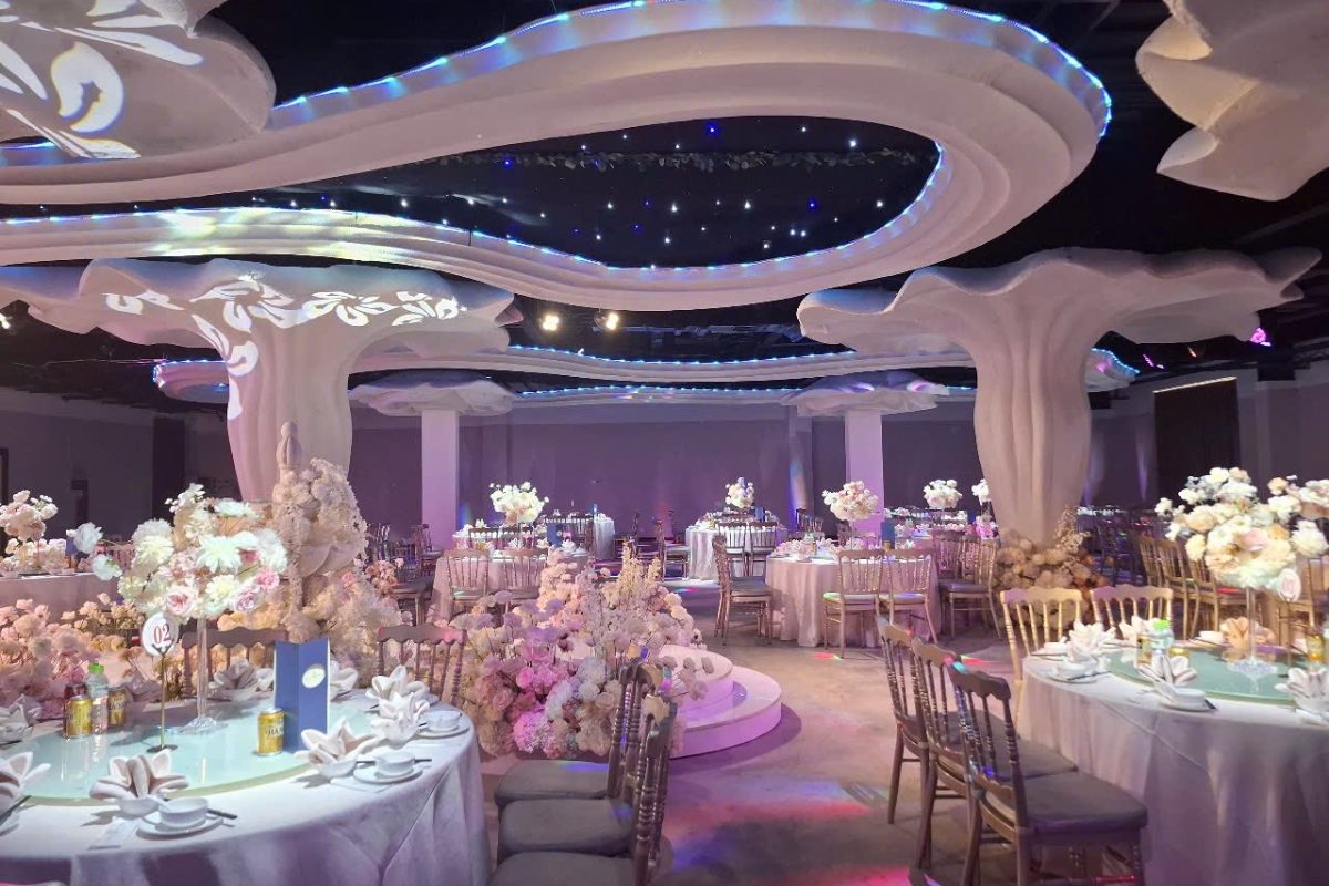 Long Vỹ Palace được biết đến là địa điểm tổ chức tiệc cưới sang trọng tại Hà Nội (Ảnh: sưu tầm)