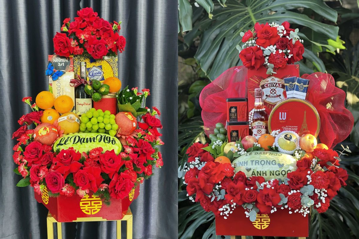 Xanh Wedding là đơn vị cung cấp tráp dạm ngõ đẹp (Ảnh: sưu tầm)