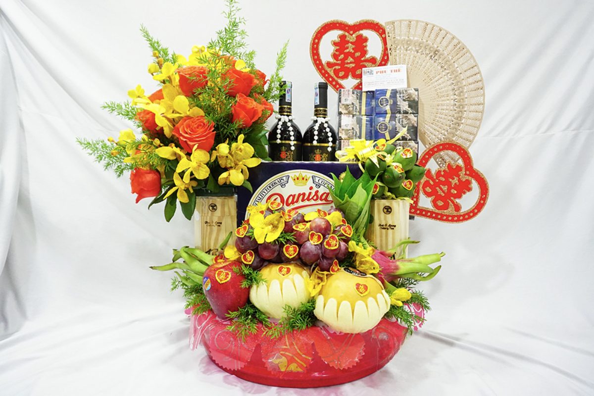 Cưới hỏi phu thê cung cấp nhiều mẫu tráp dạm ngõ đẹp, chất lượng tại TP HCM (Ảnh: sưu tầm)