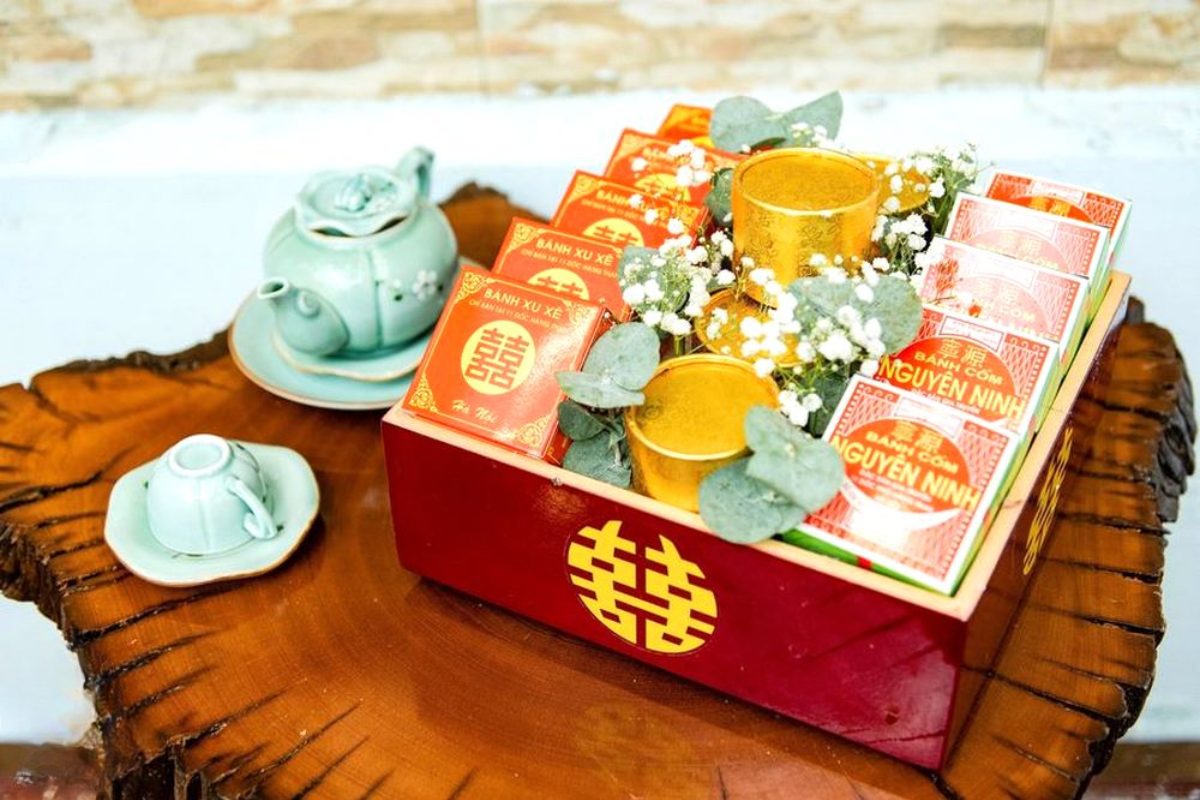 Tráp lại quả thể hiện sự tinh tế và trân trọng giữa 2 bên gia đình (Ảnh: sưu tầm)