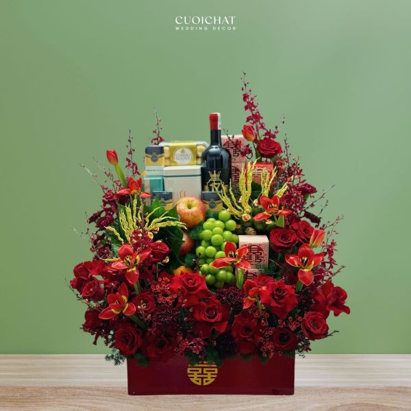 TIFF Wedding cung cấp đa dạng các mẫu tráp dạm ngõ đẹp và chất lượng hàng đầu tại TP HCM (ảnh: TIFF.vn)