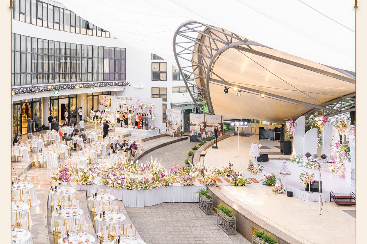 Ý tưởng trang trí tiệc cưới cá nhân hóa tại Cung Xuân (Ảnh: Sưu tầm)