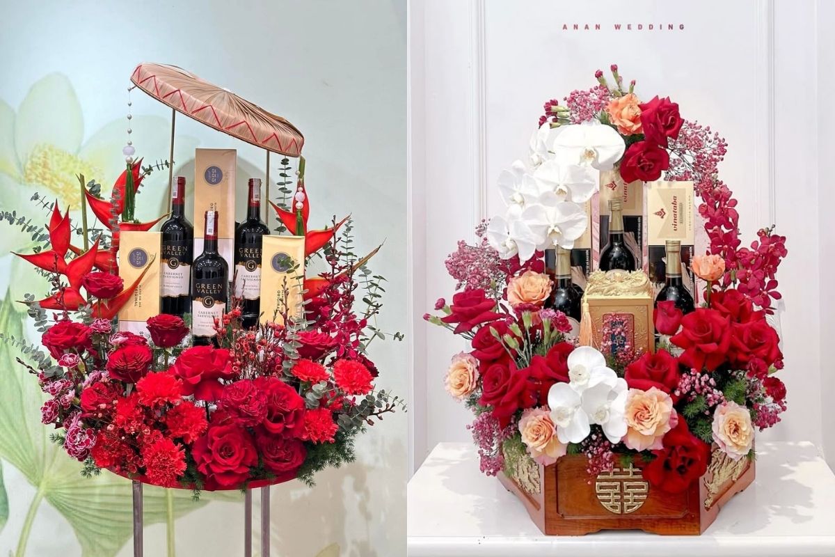 Mẫu tráp dạm ngõ cao cấp (Ảnh: sưu tầm)