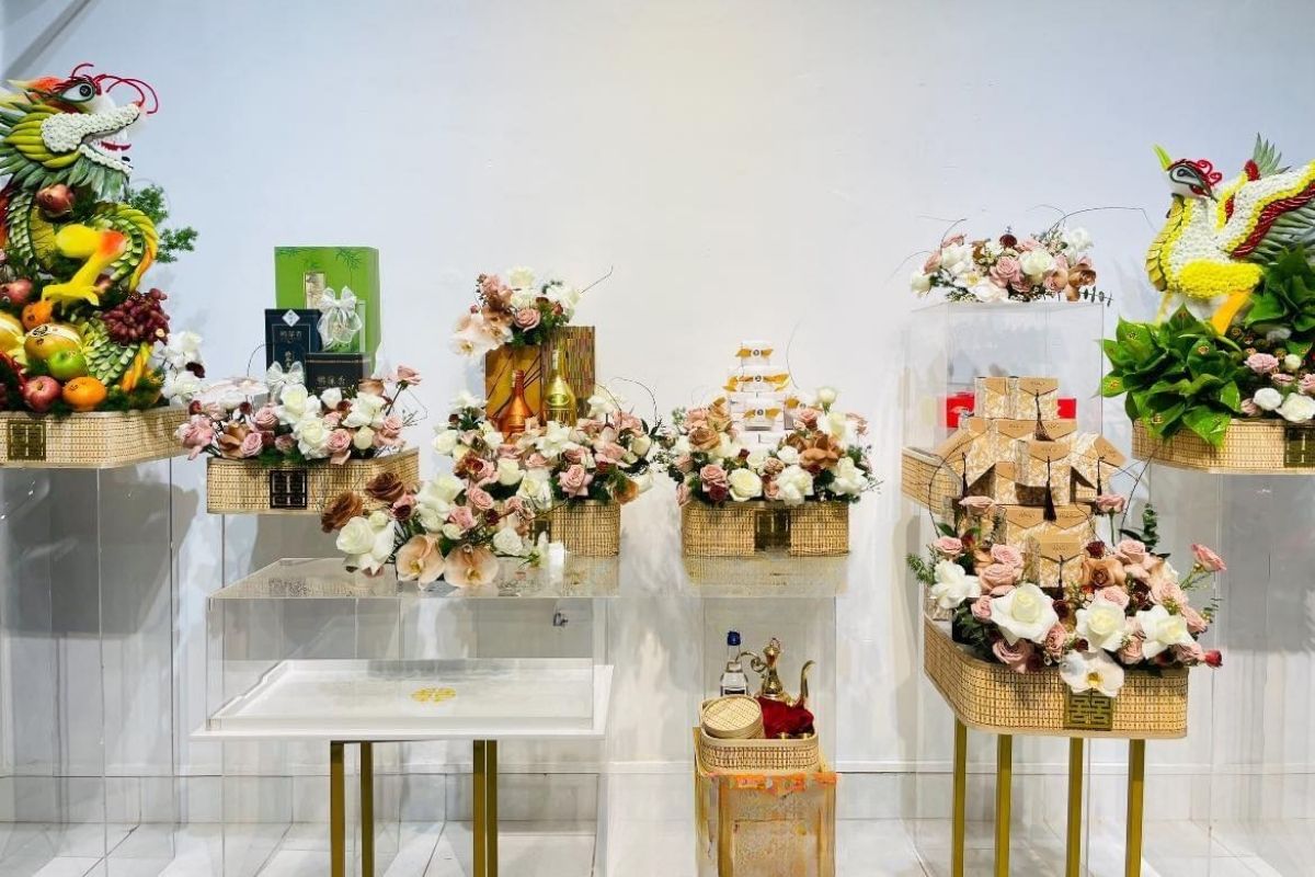 Tráp ăn hỏi  do Renni Wedding thực hiện (Ảnh: sưu tầm)