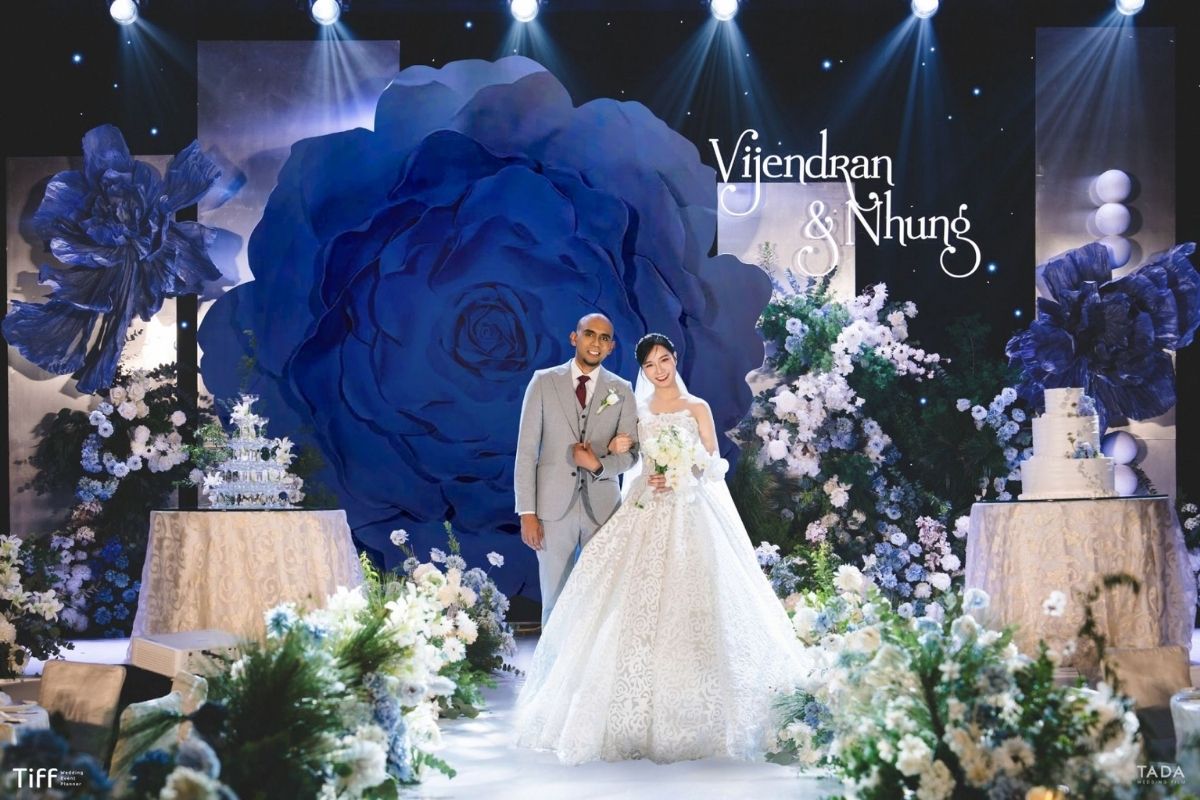 Trang trí tiệc cưới Nhung & VJ tại JW Marriott Hotel Hanoi (Ảnh: TIFF)