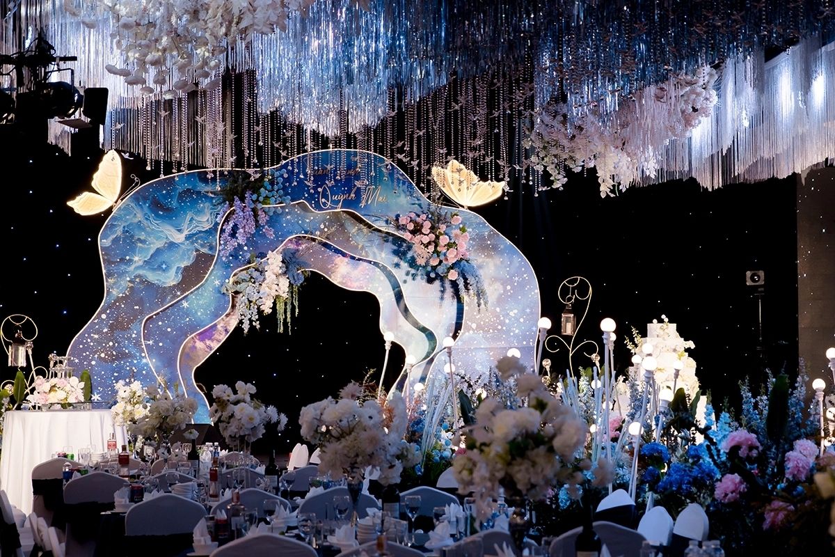 Không gian trong trung tâm tiệc cưới Forevermark của cô dâu đôi Quỳnh Mai(Ảnh: Forevermark )
