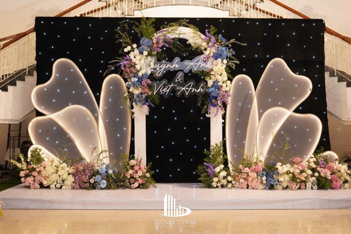 Photobooth tại tiệc cưới của cặp đôi Việt Anh & Quỳnh Anh tại trung tâm Hội nghị Tiệc cưới Hanoi Tower (Ảnh: Hanoi Tower)