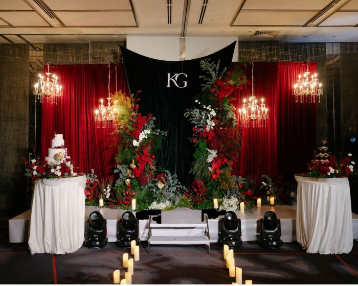 Trang trí tiệc cưới Đông & Khuynh tại Pullman Saion