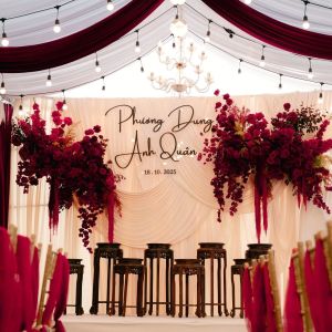 Trang trí tư gia cưới Quân & Dung tại Bắc Ninh