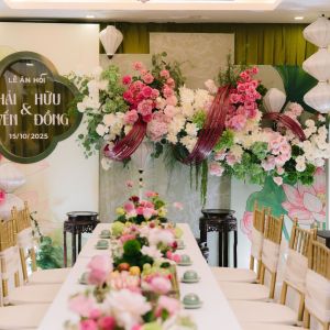 Trang trí tư gia cưới Yến & Đồng tại Hà Nội