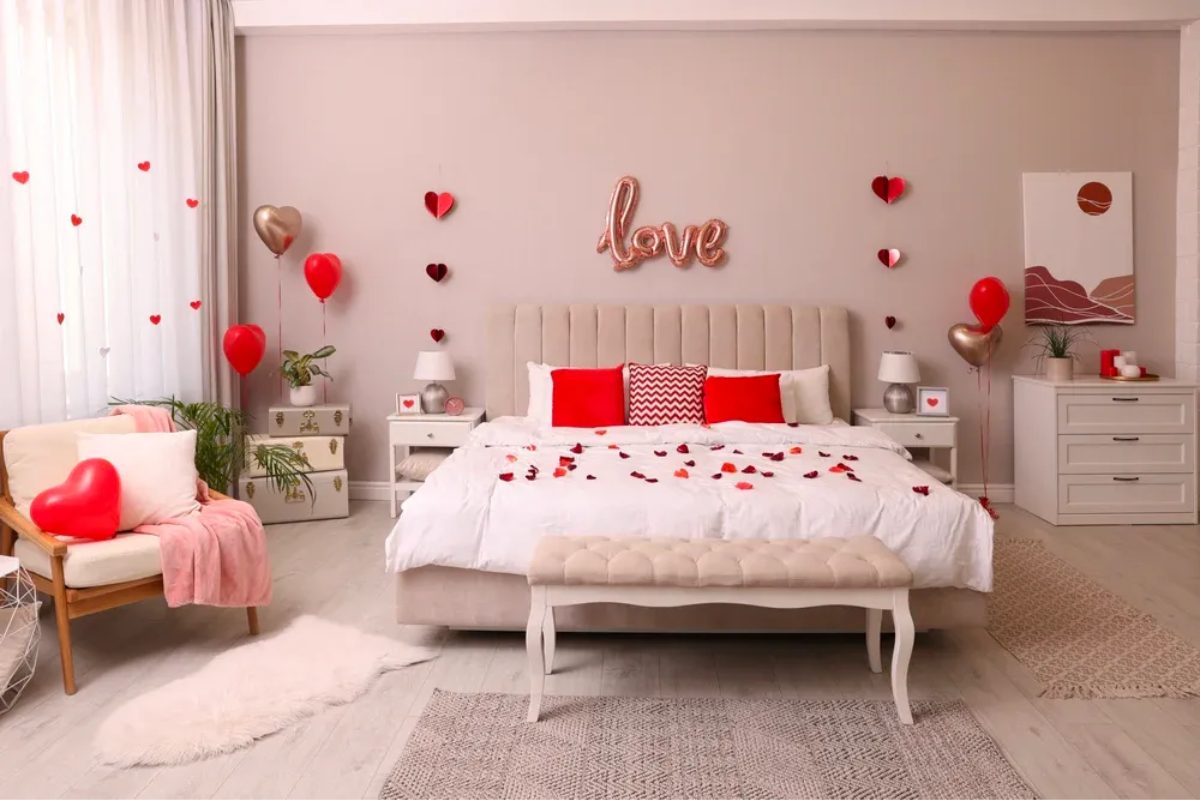 Trang trí phòng cưới chuyên nghiệp, bố cục hài hòa và thẩm mỹ cao. (Ảnh: Sưu tầm) 