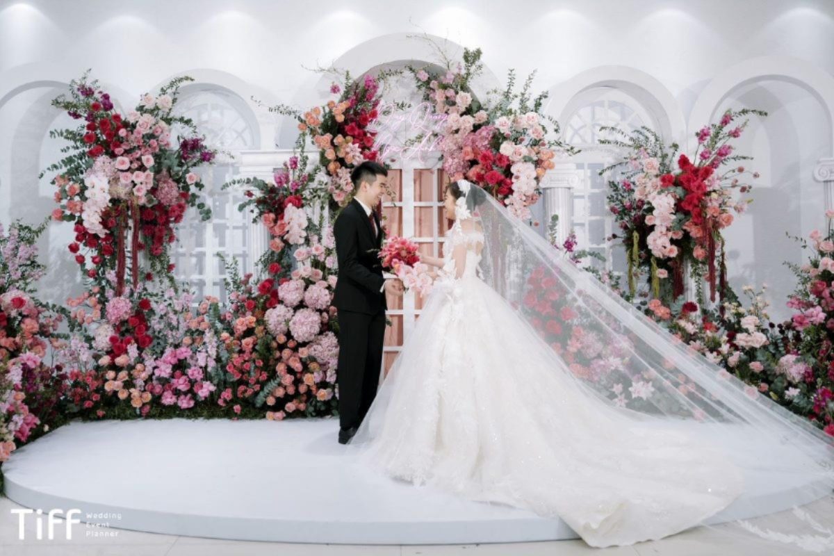 Không gian rộng lớn và sang trọng của trung tâm tiệc cưới tại Hồ Chí Minh. (Ảnh: TIFF.vn)