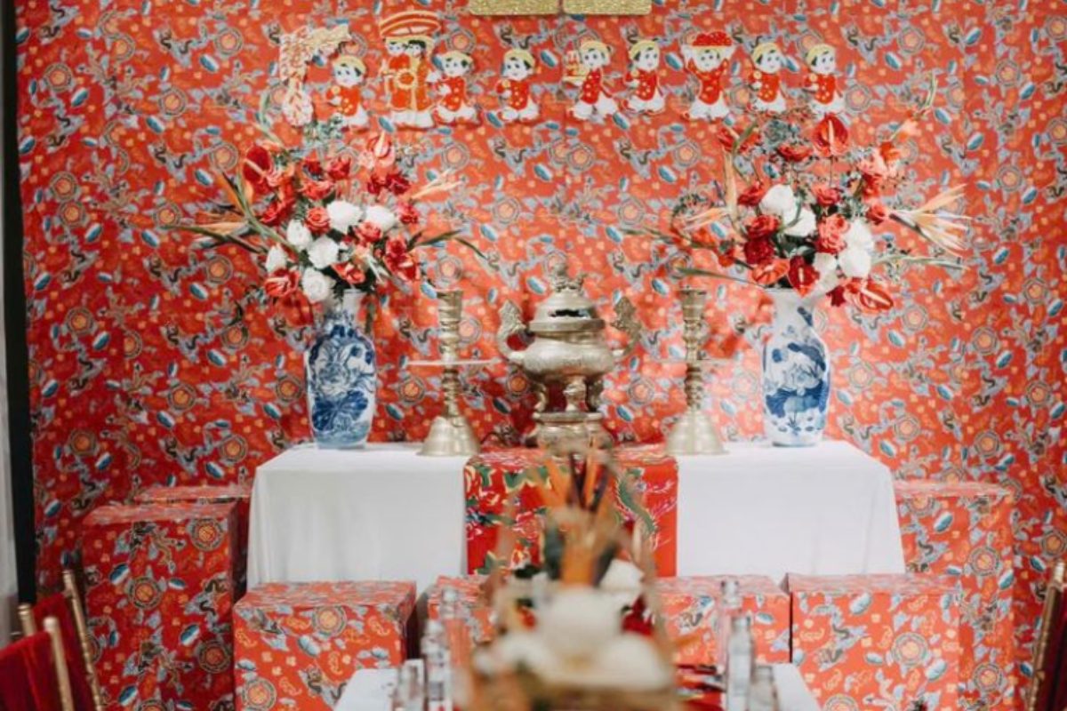 Trang trí lễ gia tiên phong cách vintage hoài cổ. (Ảnh: Sưu tầm) 