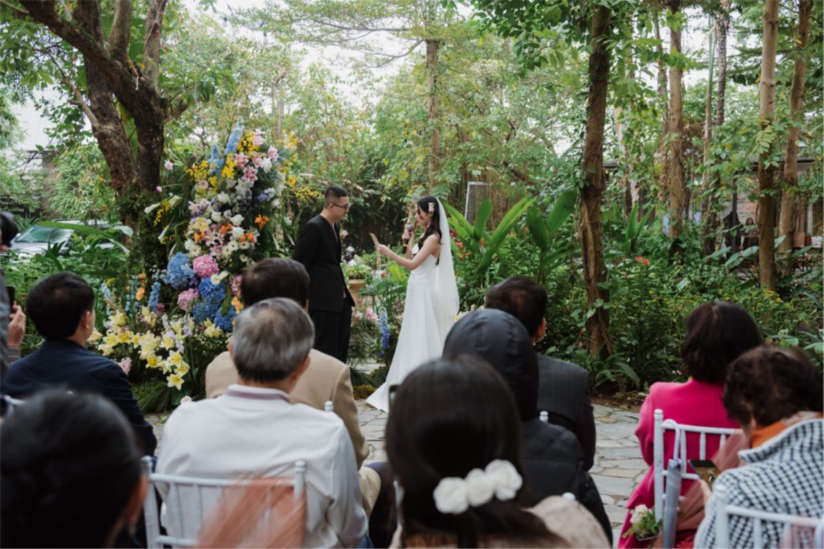 Khu vườn tự nhiên tại Tổ hợp Công Viên Nhỏ trang trí lãng mạn cho tiệc cưới ngoài trời. (Ảnh: Sưu tầm)