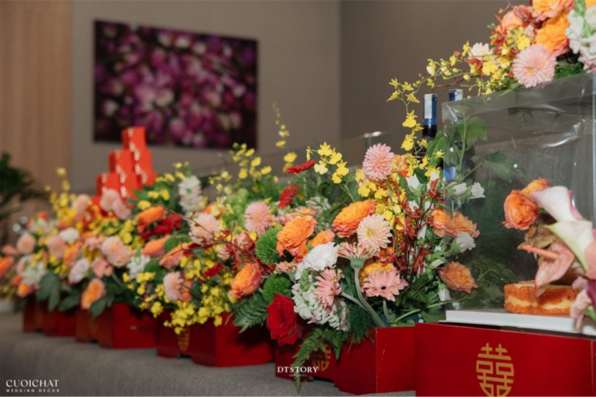 Mâm quả cưới miền Tây là biểu tượng sâu sắc của sự may mắn, sung túc (Ảnh: TIFF.vn) 