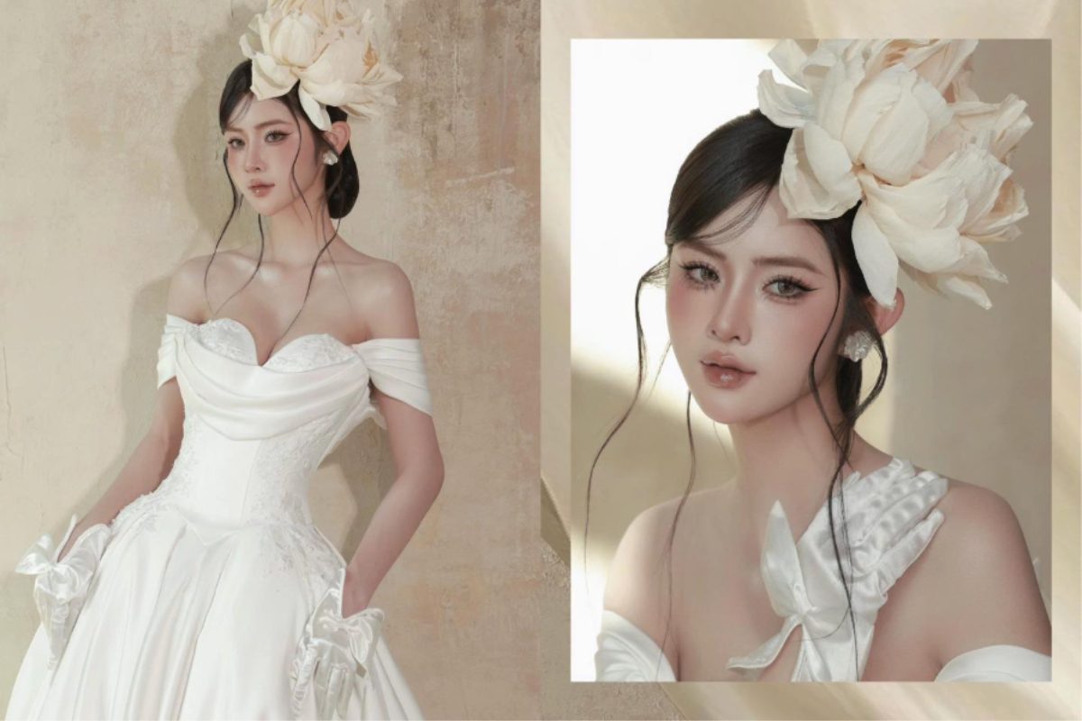 Makeup cô dâu style Hàn Quốc nhẹ nhàng tại Sunny Makeup. (Ảnh: Sưu tầm) 