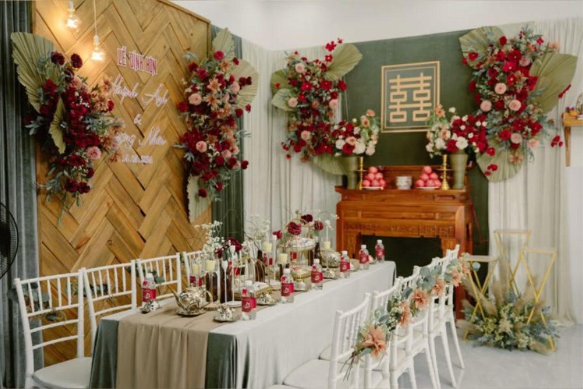 Không gian lễ gia tiên minimalist tinh tế. (Ảnh: Sưu tầm) 