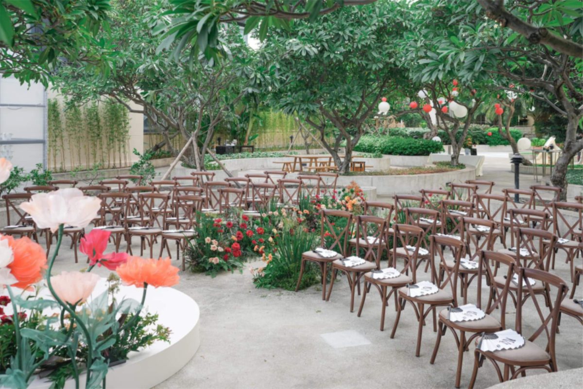 Sảnh tiệc ngoài trời tại New World Saigon Hotel. (Ảnh: Sưu tầm)