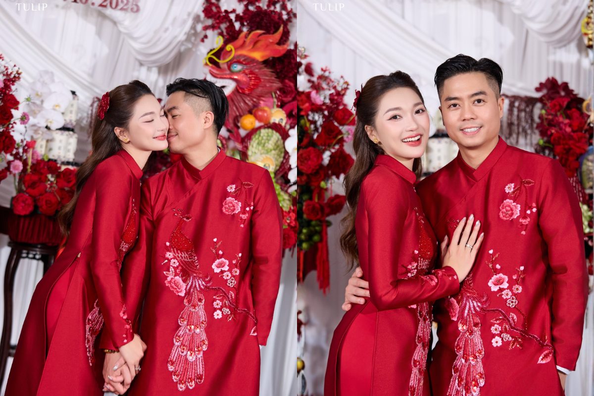 Áo Dài Thuê Tulips cung cấp đa dạng các mẫu áo đài ăn hỏi đẹp và nổi bật (Ảnh: sưu tầm)