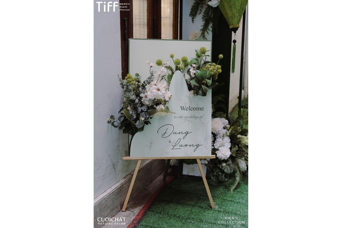 Bố cục hiện đại nhiều khoảng trắng giúp không gian cưới thêm sang (Ảnh: TIFF)