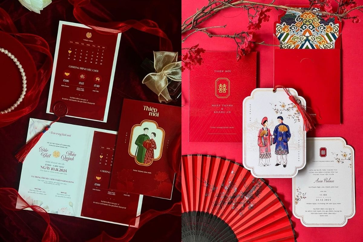 Hướng dẫn cách ghi thông tin chi tiết trong thiệp (Ảnh: sưu tầm)