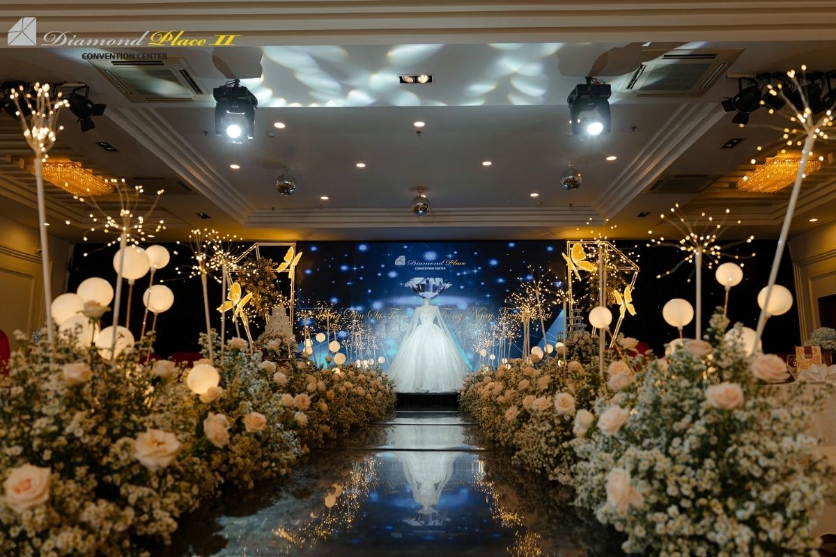 The Diamond Place lộng lẫy như viên kim cương với không gian sang trọng (Ảnh: Sưu tầm)